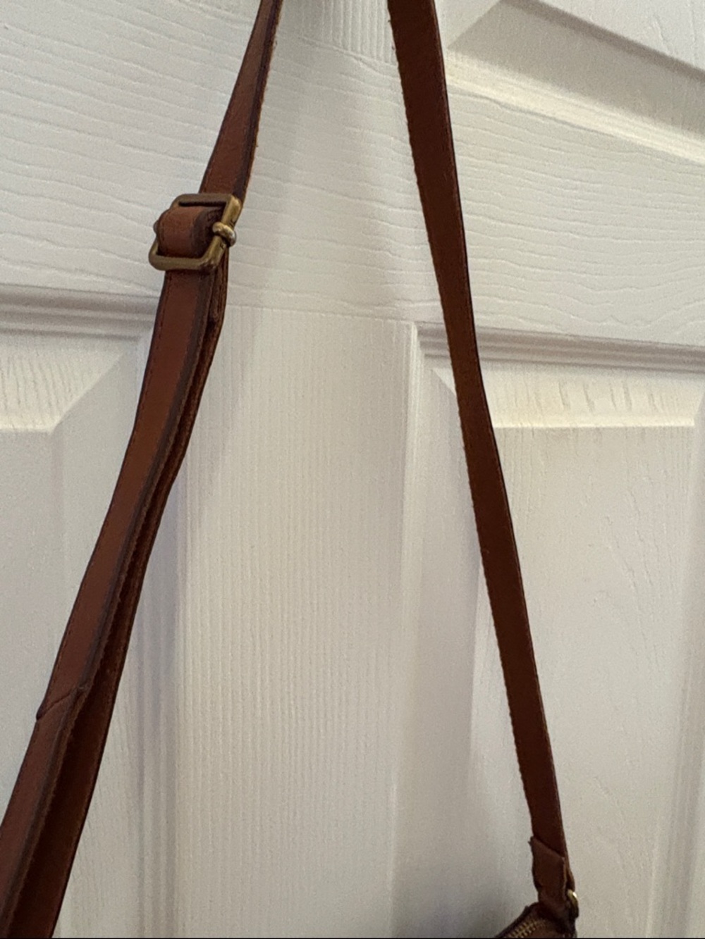 Fossil Brown Leather Crossbody Bag - Picture 3 of 5